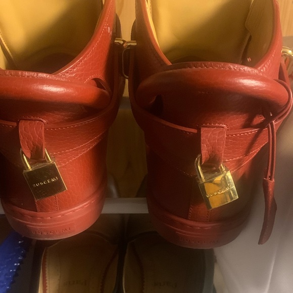 Buscemi high top lock detail sneakers Red. Authentic. - Picture 2 of 7